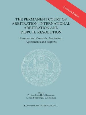 cover image of The Permanent Court of Arbitration